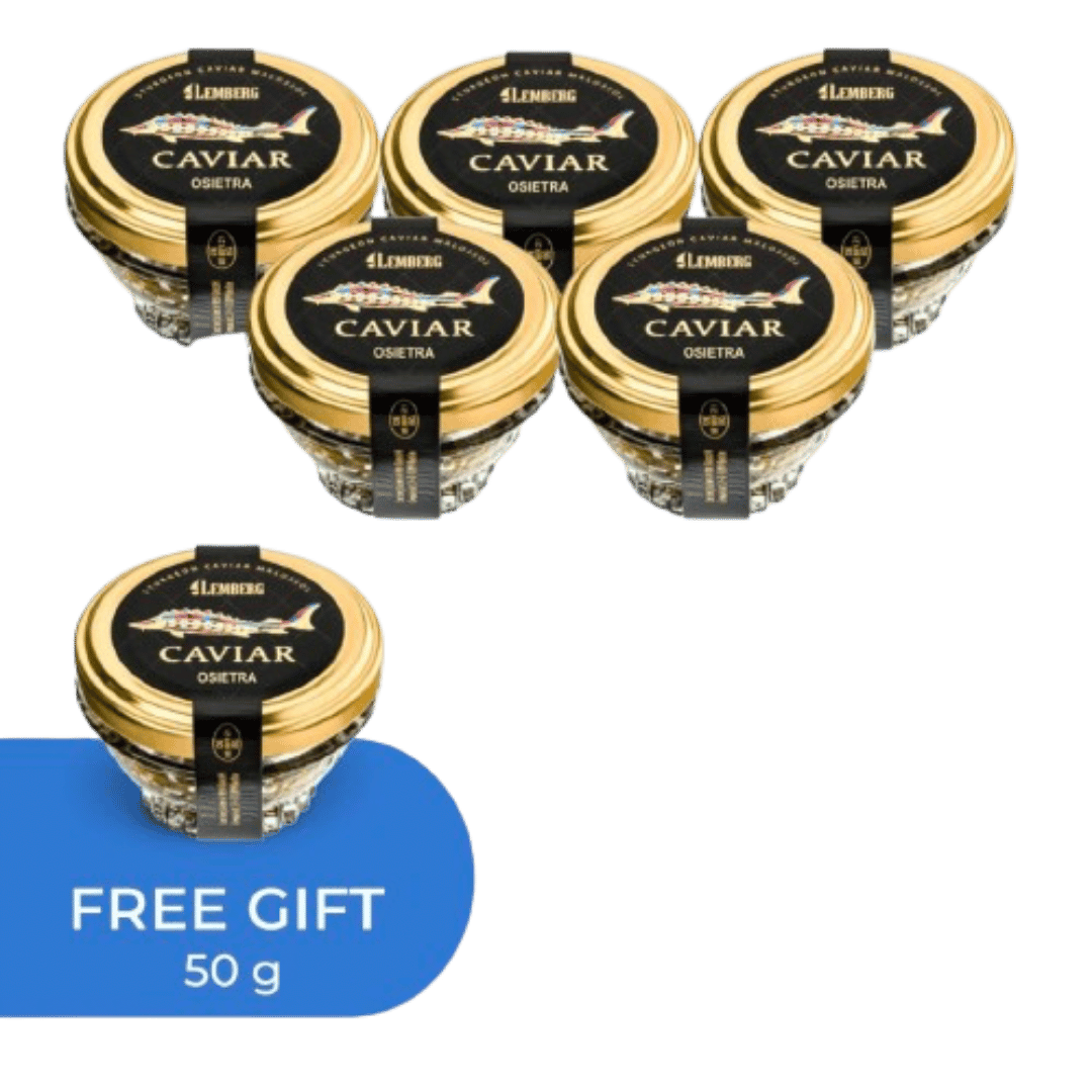 stør-kaviar OSIETRA, 5+1x50g