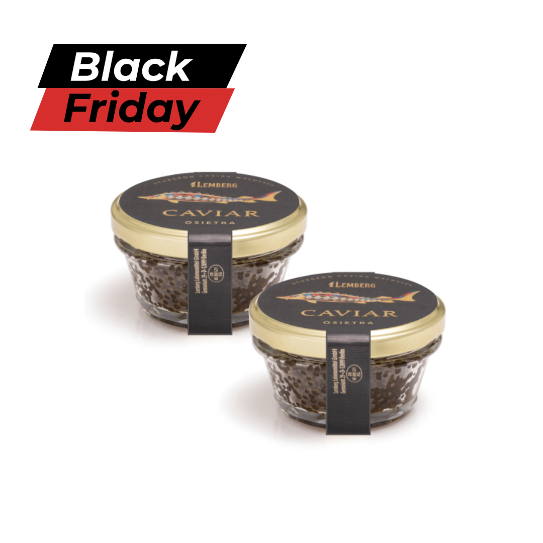 Osetra-steurkaviaar, 2x100g