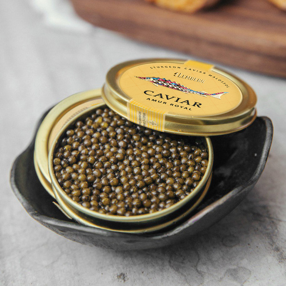 Sturgeon Caviar AMUR ROYAL, 2 x 100g