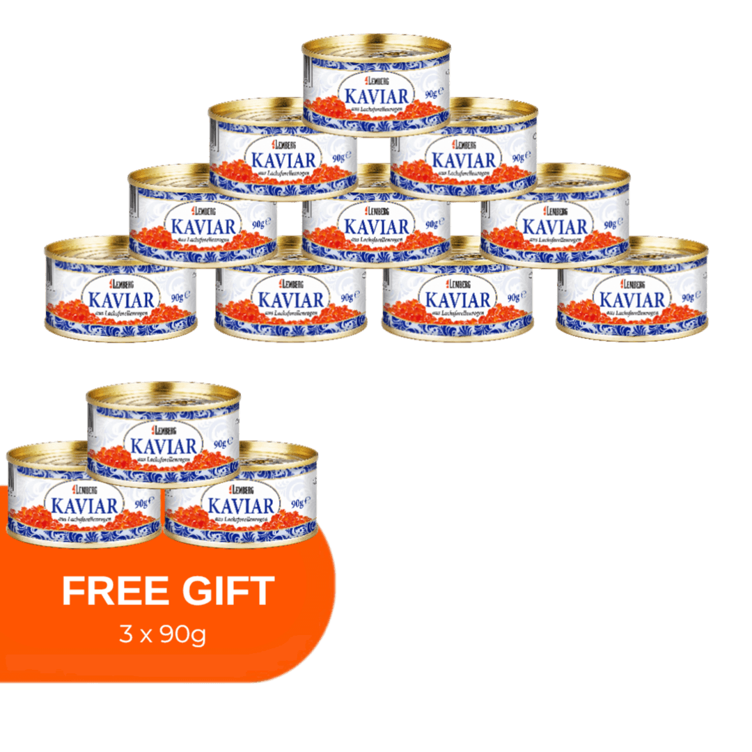 Salmon Trout Caviar, 10+3 x 90g