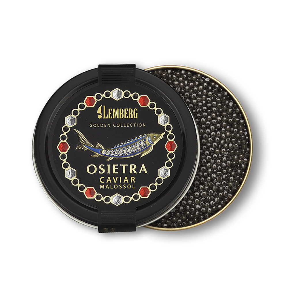 Steurkaviaar OSIETRA & AMUR ROYAL Kaviaar, 2 x 100g