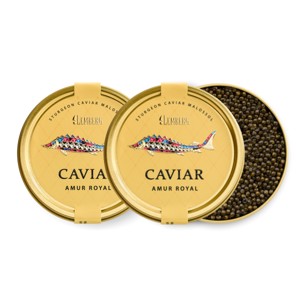 Sturgeon Caviar AMUR ROYAL, 2 x 100g